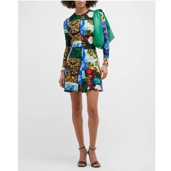 Alice + Olivia Dresses & Skirts - Alice + Olivia Delora Mixed Print Knit Dress - Size 4